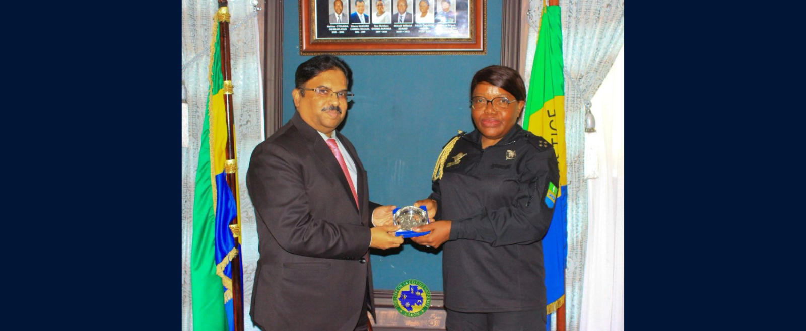High Commissioner Mr V.S.D.L Surendra met Her Excellency Brigitte Onkanowa, Defence Minister of the Gabonese Republic