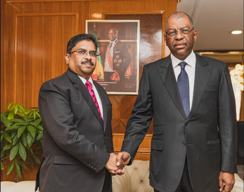 High Commissioner met His Excellency Mr. Alexandre Barro Chambrier Vice President of the Gabonese Republic
