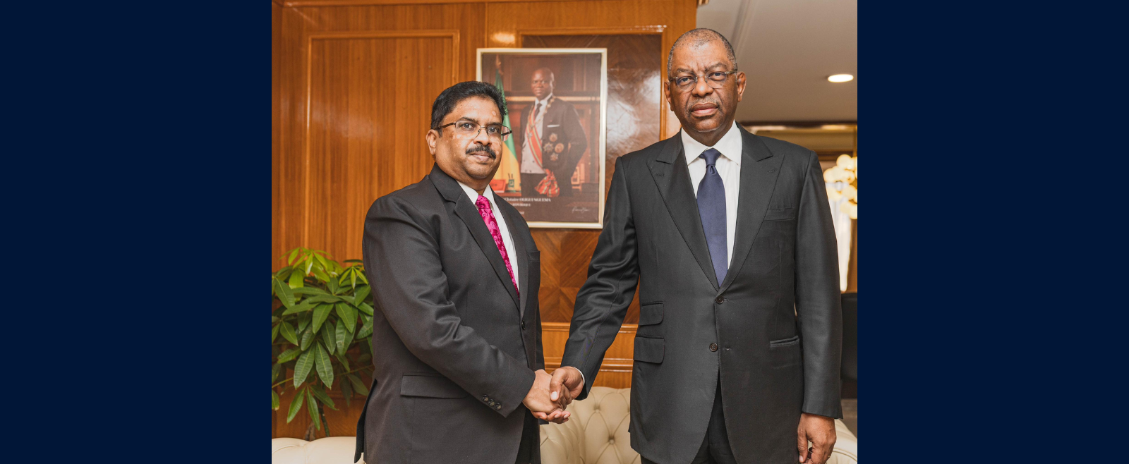 High Commissioner met His Excellency Mr. Alexandre Barro Chambrier Vice President of the Gabonese Republic