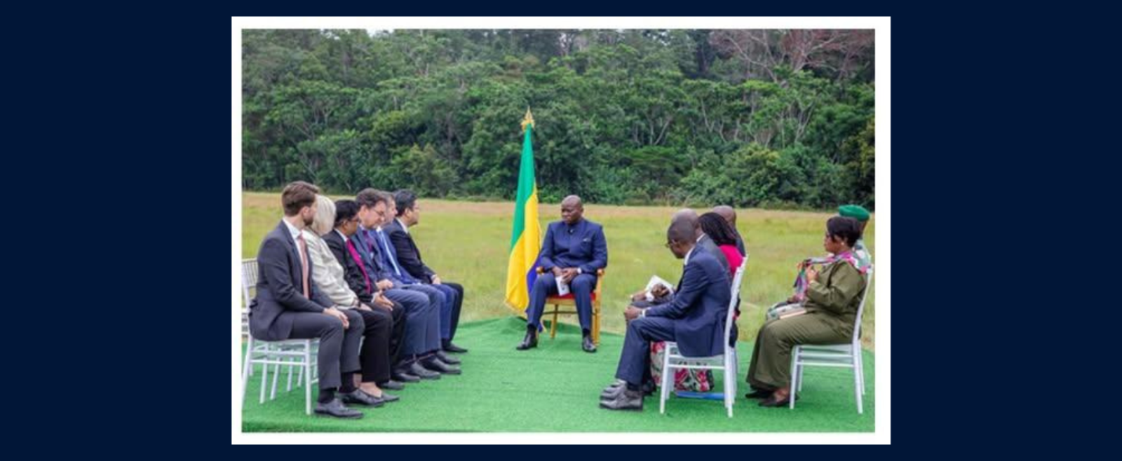 High Commissioner V.S.D.L Surendra was greatly honoured to interact with the President of the Gabonese Republic H.E. Brice Clotaire Oligui Nguema during the launch of the Kobe Kobe Deep Sea Port Project.
